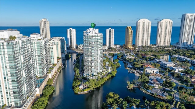 16500 Collins Ave Unit 1451, Sunny Isles Beach, FL 33160 - view of property location featuring a nearby body of water and nearby urban area