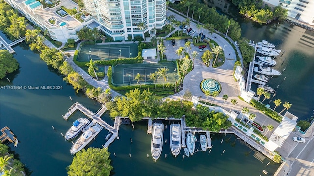 16500 Collins Ave Unit 1451, Sunny Isles Beach, FL 33160 - aerial overview of property's location featuring a nearby body of water and a marina