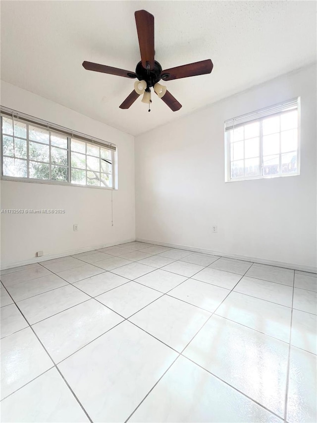 view of tiled empty room