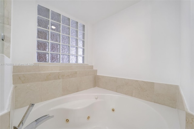 bathroom featuring a bathing tub