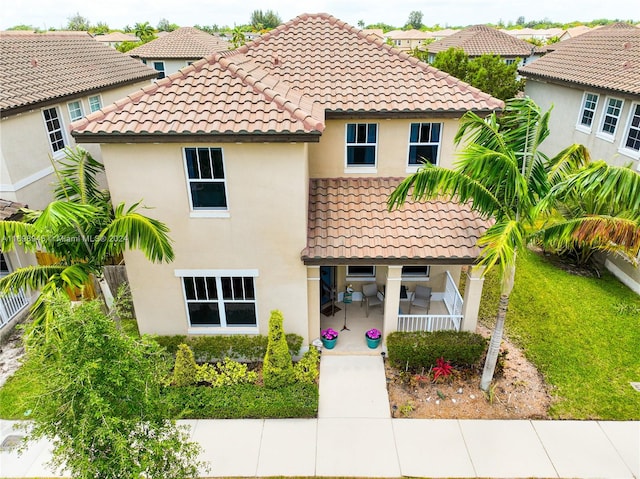 view of mediterranean / spanish house