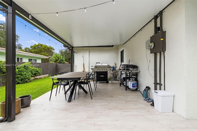 view of patio / terrace featuring grilling area