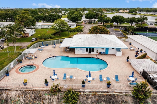 view of pool