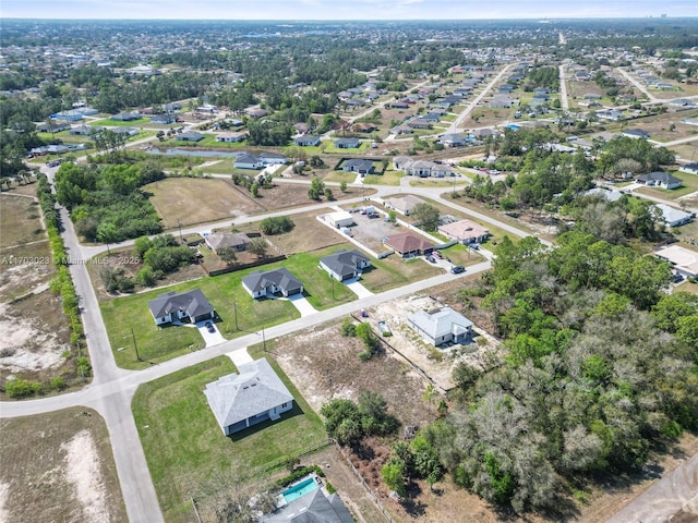 aerial view featuring a residential view