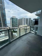 balcony featuring a view of city