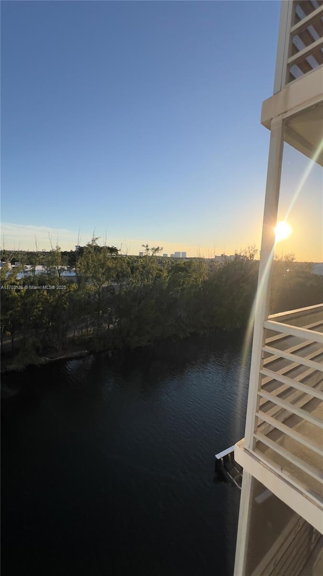 view of water feature