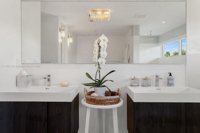 bathroom featuring vanity