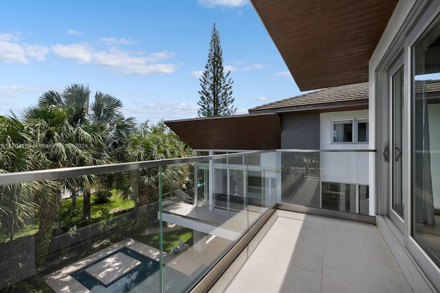 view of balcony