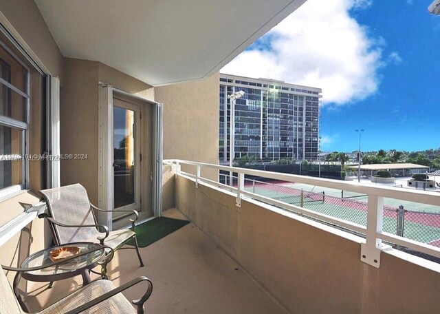 view of balcony