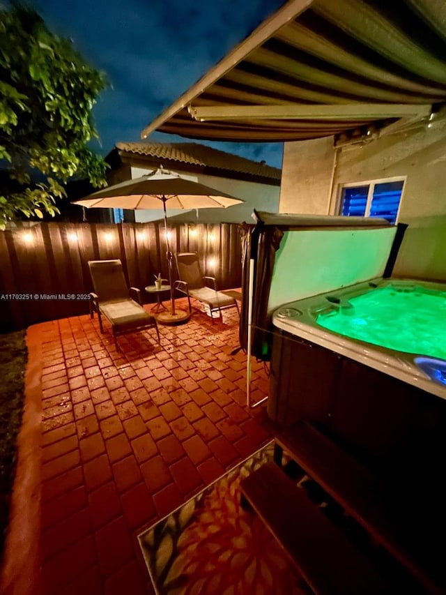8778 SW 222nd Ter, Cutler Bay, FL 33190 - view of patio with a hot tub