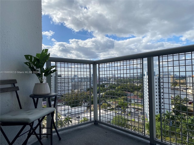 view of balcony