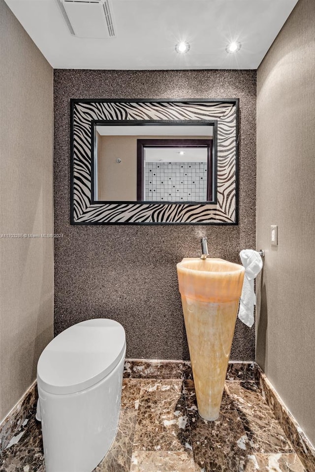 bathroom with toilet