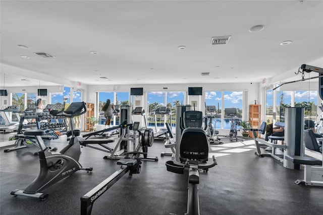 view of exercise room