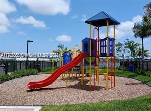 view of community jungle gym