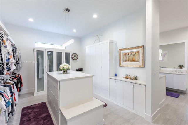 1410 Shadow Meadow Ln, Deland, FL 32724 - spacious closet featuring a sink and light wood finished floors