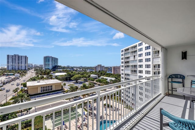 view of balcony