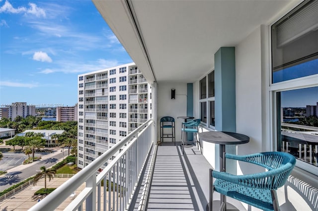 view of balcony