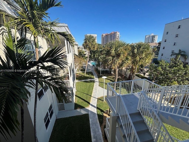 view of balcony