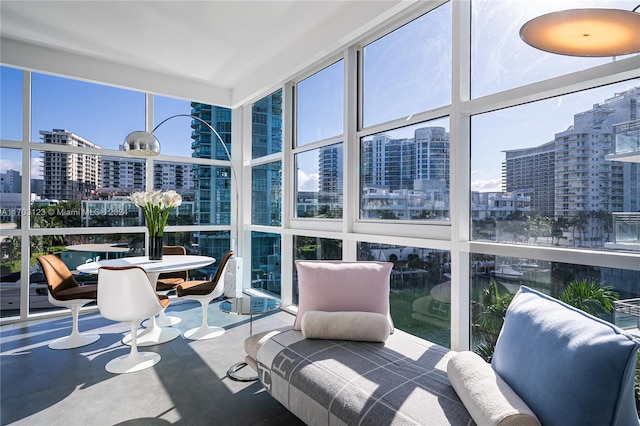 view of sunroom / solarium