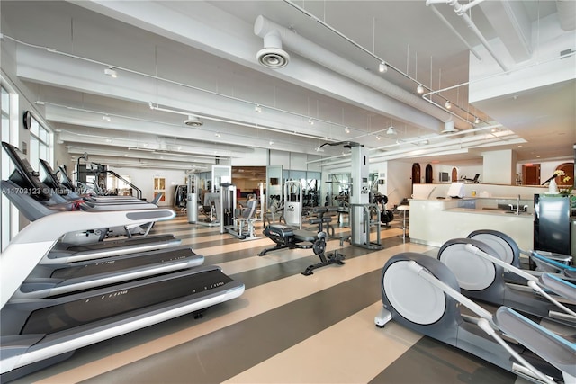 view of exercise room