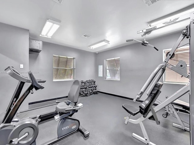 view of exercise room