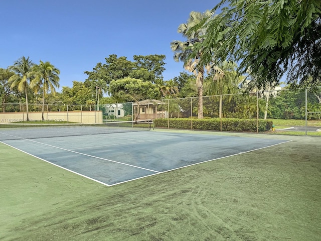 view of tennis court