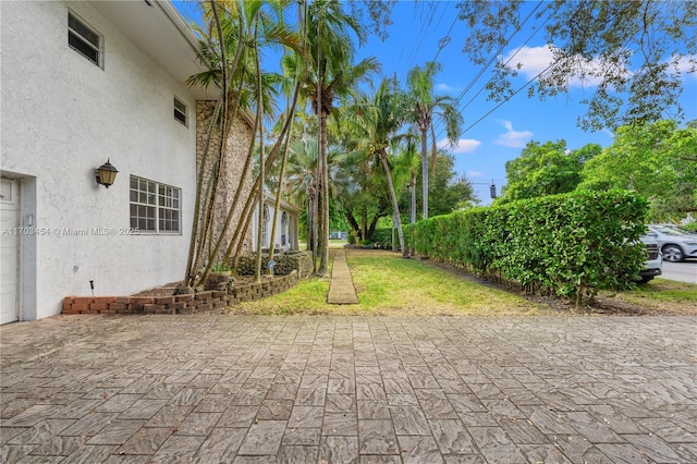 view of yard featuring a patio area