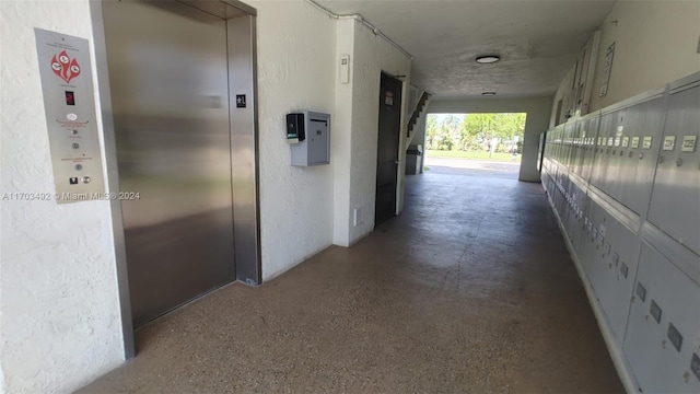 corridor with elevator