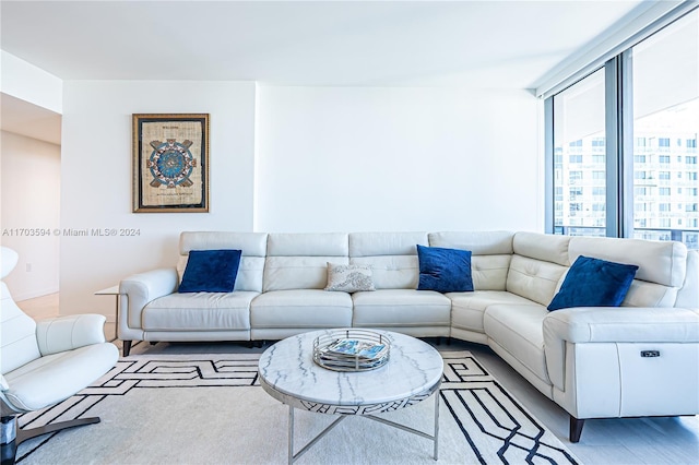 1000 Brickell Plz Unit 3806, Miami, FL 33131 - living area with wood finished floors