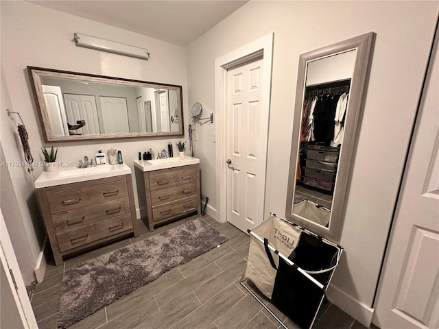 bathroom with vanity