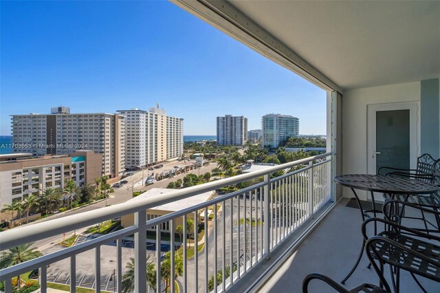 view of balcony