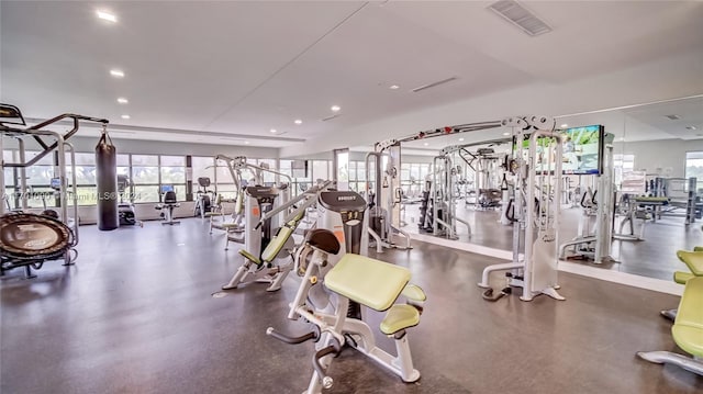 view of exercise room