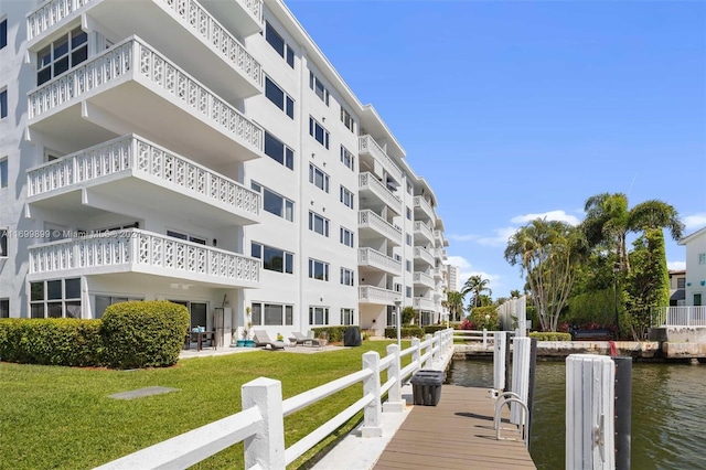 view of property featuring a water view