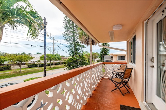 view of balcony