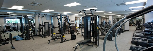 view of gym