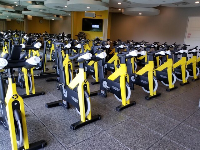 view of workout area