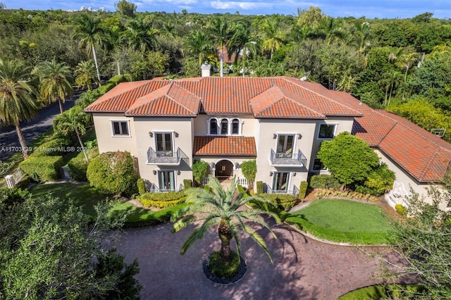 birds eye view of property