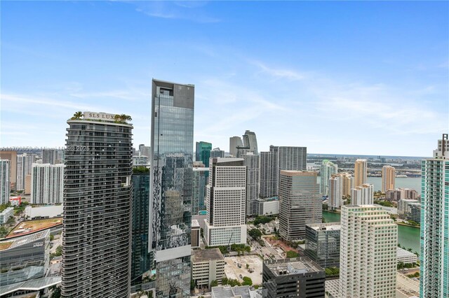 view of city with a water view