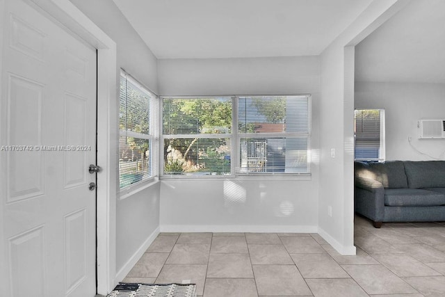 interior space with a wall unit AC