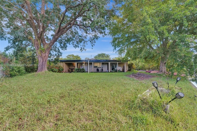 5650 SW 5th St, Plantation, FL 33317 - view of front of property with a front yard