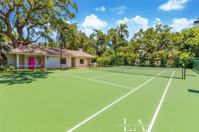 view of sport court