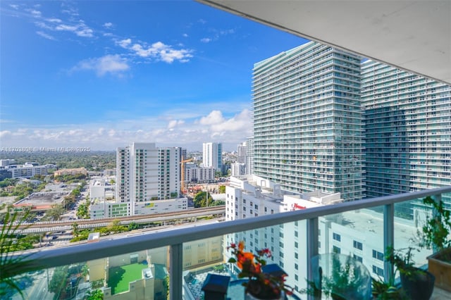 view of balcony