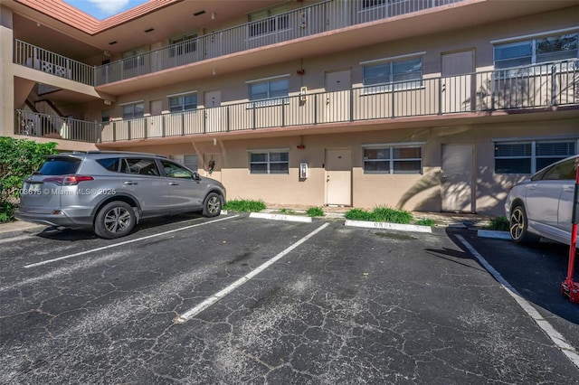 view of uncovered parking lot