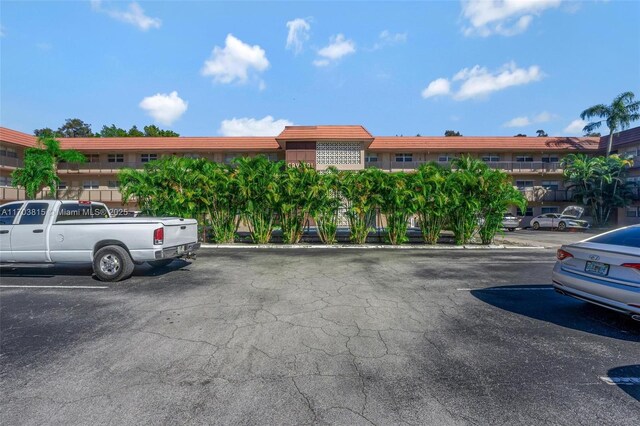 view of uncovered parking lot