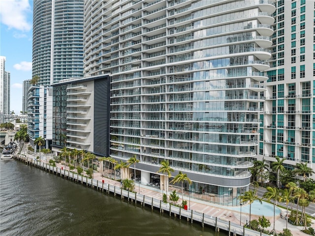 view of property featuring a water view