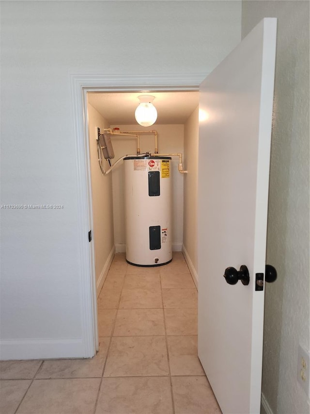 utilities featuring electric water heater