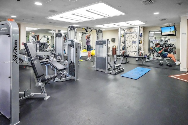 view of exercise room