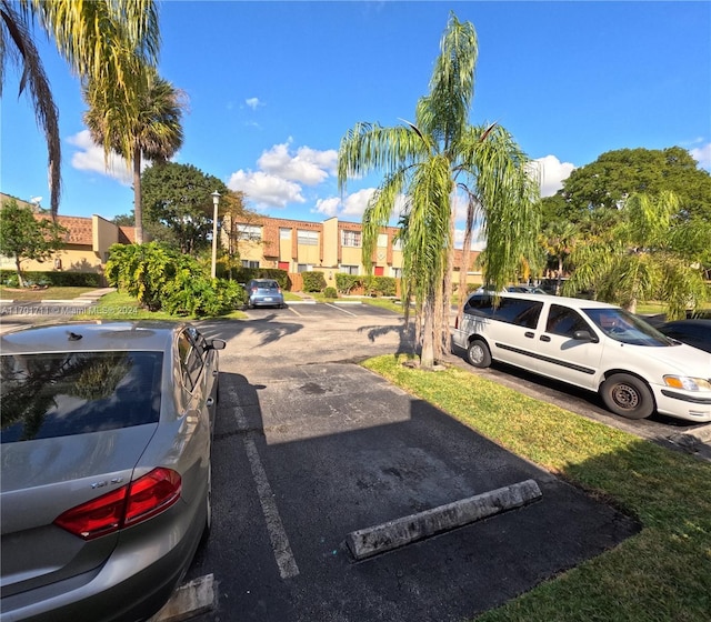 view of parking / parking lot