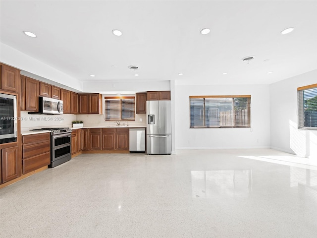 kitchen featuring sink and appliances with stainless steel finishes