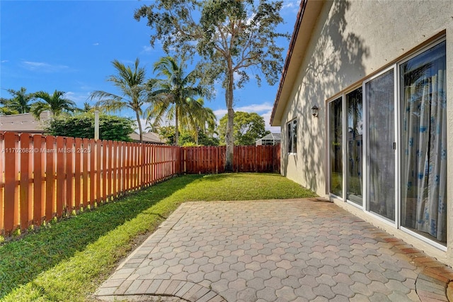 view of patio / terrace featuring a fenced backyard